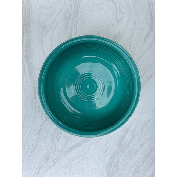 Fiestaware Fiesta HLC Turquoise Blue Three Cereal Bowl 6 7/8" - Picture 1 of 4